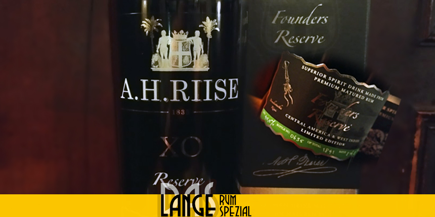 LANGE Rum spezial: A.H. Riise XO Founders Reserve – limited Edition